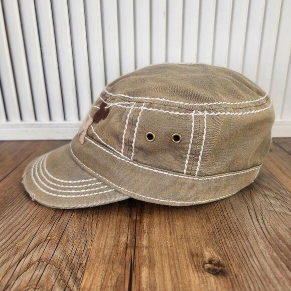 Disney Parks Mickey Mouse Steamboat Willie Distressed Cadet Hat Cap Strapback - Picture 6 of 12